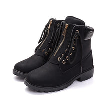 Load image into Gallery viewer, New 2019 Autumn Winter Shoes Women Flat Heel Boots Fashion Women&#39;s Boots Brand Woman Ankle Botas Hard Outsole Shoes Woman