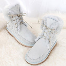 Load image into Gallery viewer, 2019 New Australia Genuine Sheepskin Leather Snow Boots Women Wool Boots Suede Sheep Fur Flat Anti-skid Warm Winter Shoes