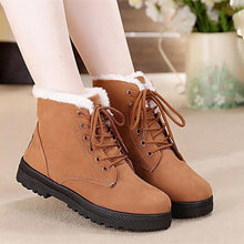 Load image into Gallery viewer, Snow Boots Women Classic Faux Suede Winter Women Boots Warm Plush Female Ankle Boots Hot Women Shoes Lace-up Shoes Woman WSH2461