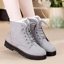 Load image into Gallery viewer, Snow Boots Women Classic Faux Suede Winter Women Boots Warm Plush Female Ankle Boots Hot Women Shoes Lace-up Shoes Woman WSH2461